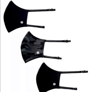Lululemon Masks 3 Pack Black/Hgdp/Black